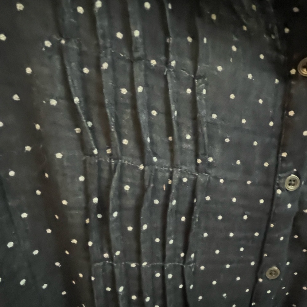 Cotton Gauzy Long Sleeve Button Down Shirt - Picture 5 of 6